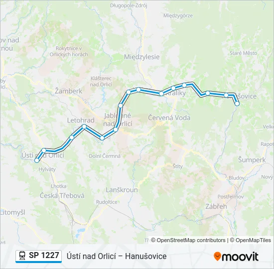 SP 1227 Train Line Map