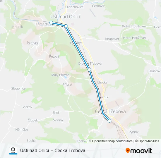 OS 20502 Train Line Map