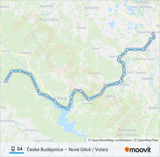S4 Train Line Map