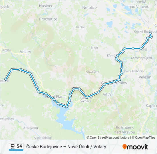 S4 Train Line Map