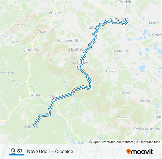 S7 Train Line Map