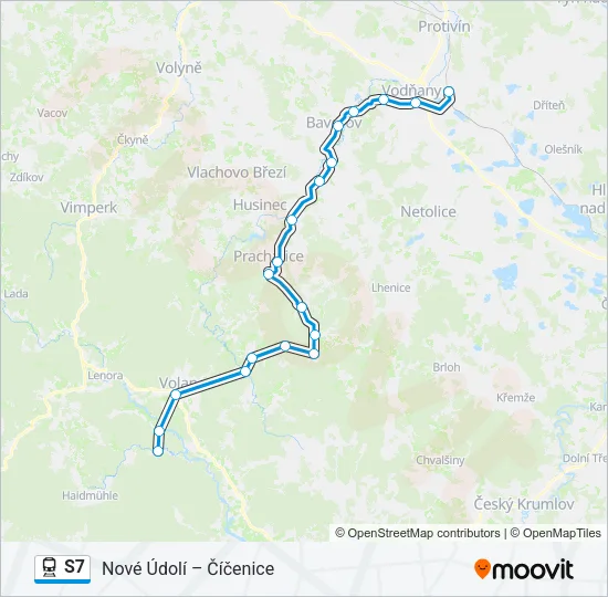 S7 Train Line Map