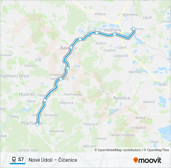 S7 Train Line Map