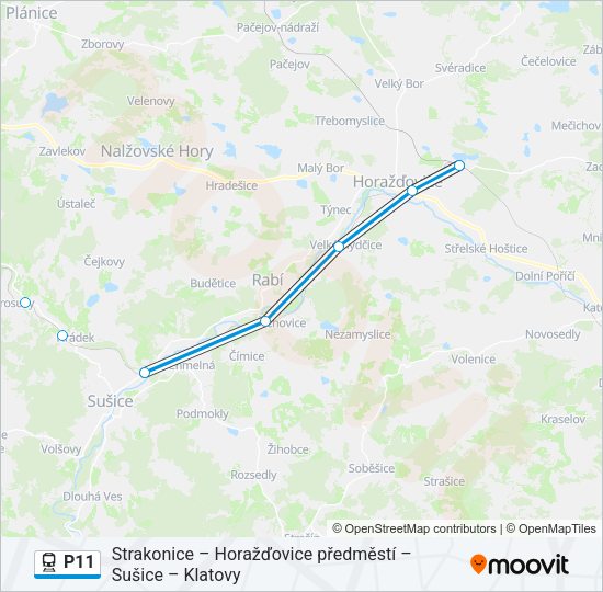 P11 Train Line Map