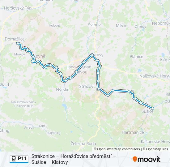 P11 Train Line Map