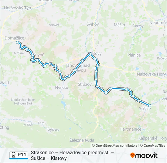 P11 Train Line Map
