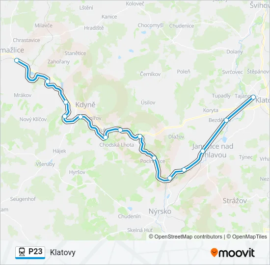 P23 Train Line Map