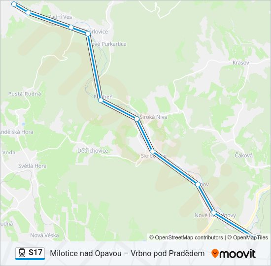 S17 Train Line Map