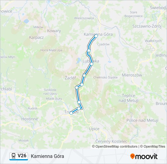 V26 Train Line Map