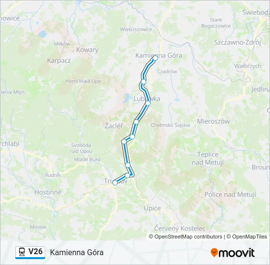 V26 Train Line Map