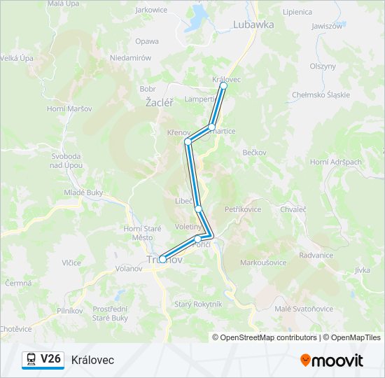 V26 Train Line Map