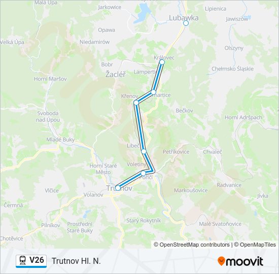 V26 Train Line Map