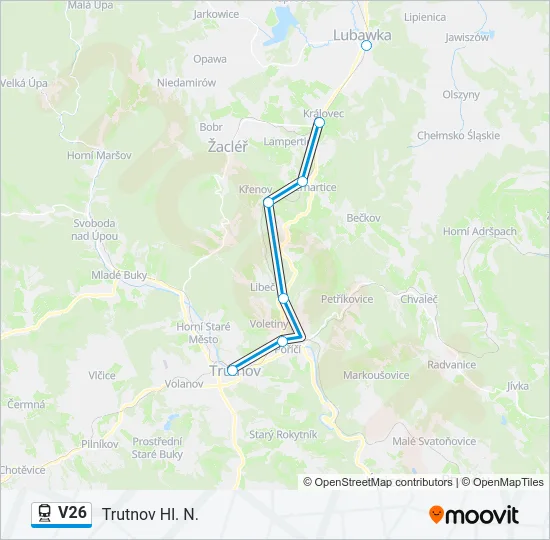V26 Train Line Map
