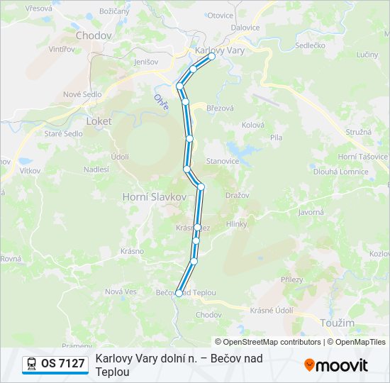 OS 7127 Train Line Map
