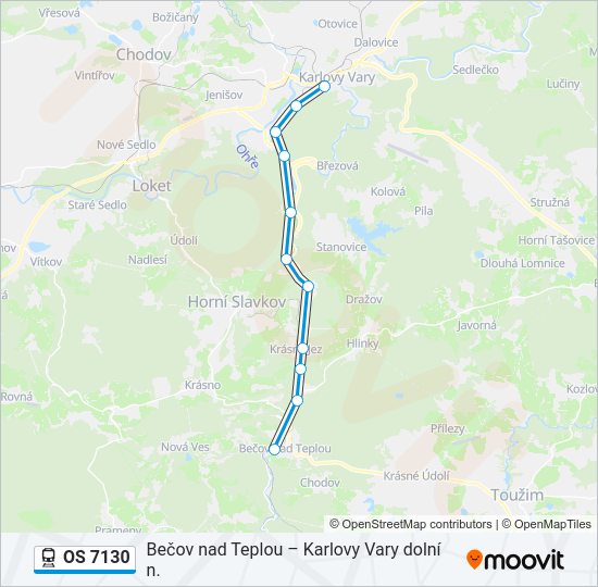 OS 7130 Train Line Map