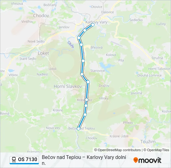 OS 7130 Train Line Map