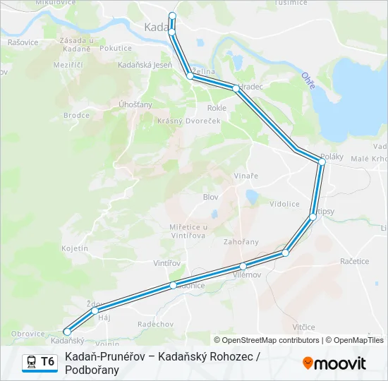 T6 Train Line Map