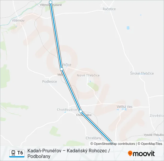 T6 Train Line Map