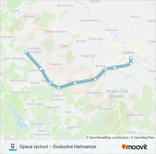 OS 18382 Train Line Map