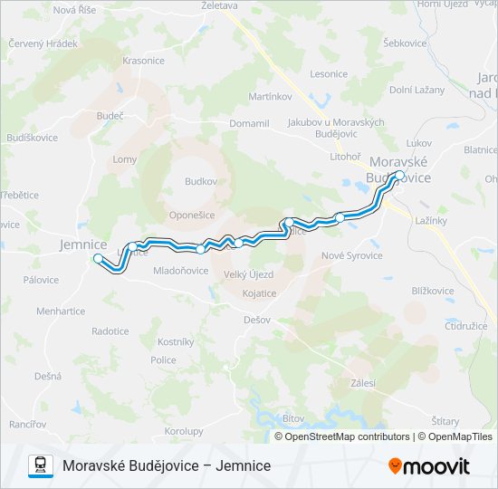 Поезд OS 18392: карта маршрута