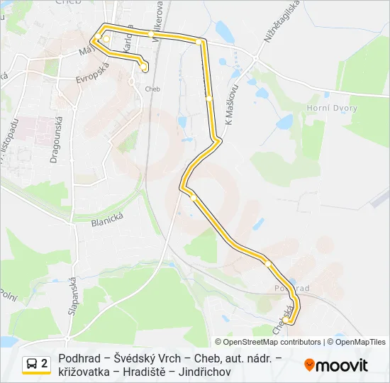 2 Bus Line Map