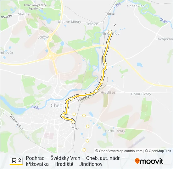 2 Bus Line Map