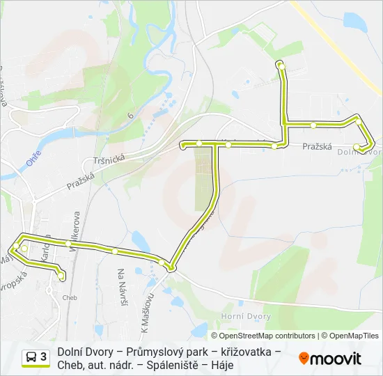 3 Bus Line Map