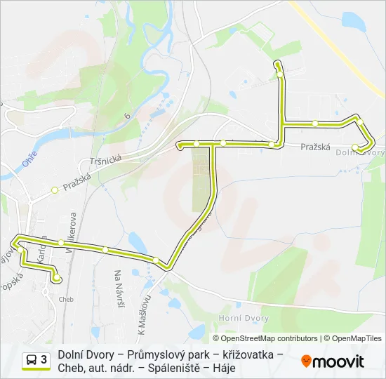 3 Bus Line Map