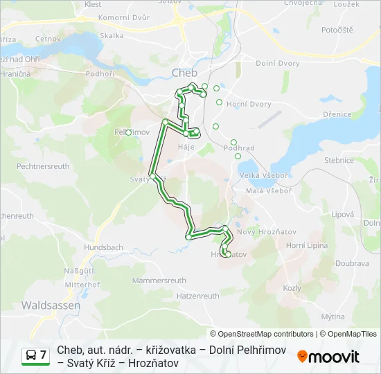 7 Bus Line Map