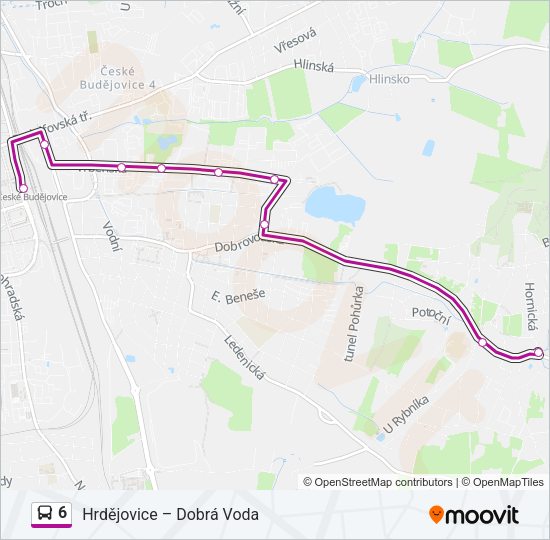 6 Bus Line Map