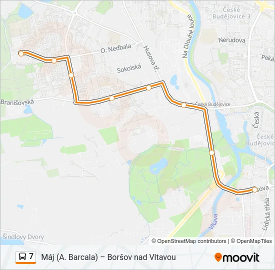 Автобус 7: карта маршрута