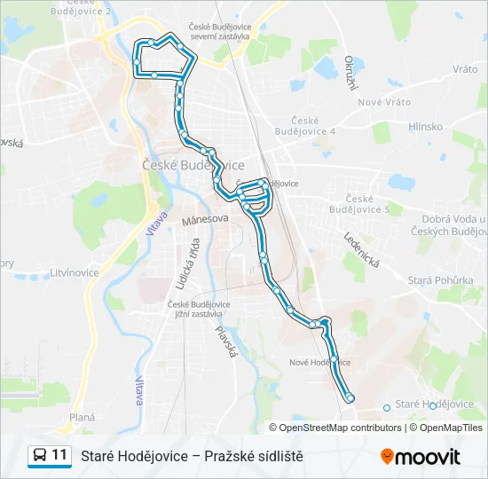 11 Bus Line Map