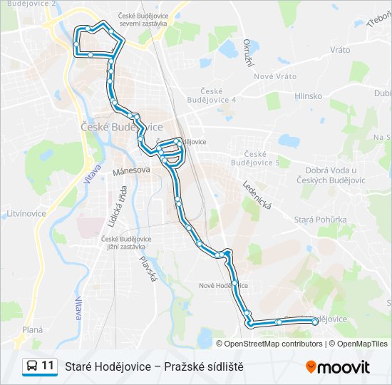 11 Bus Line Map