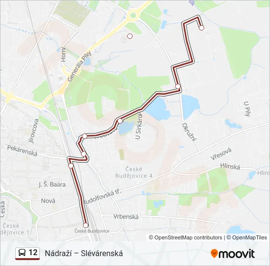 12 Bus Line Map