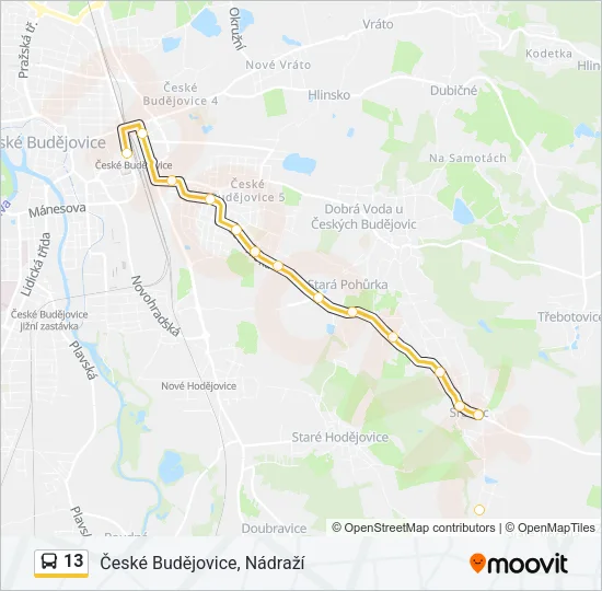 13 Bus Line Map