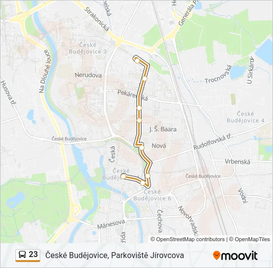 23 Bus Line Map