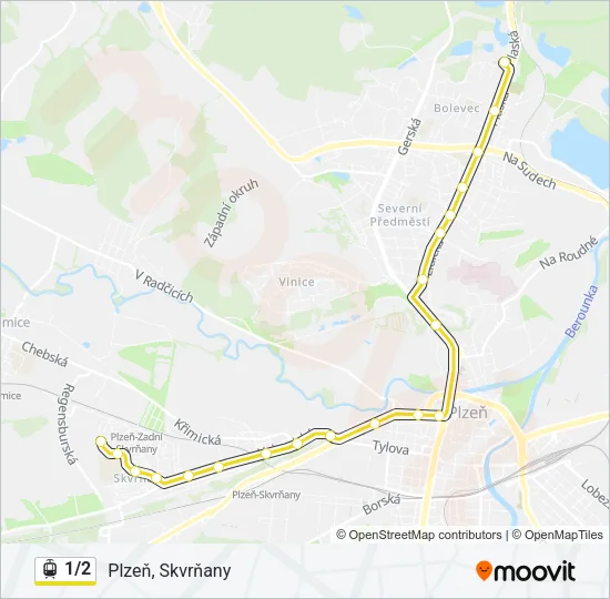 1/2 Light Rail Line Map