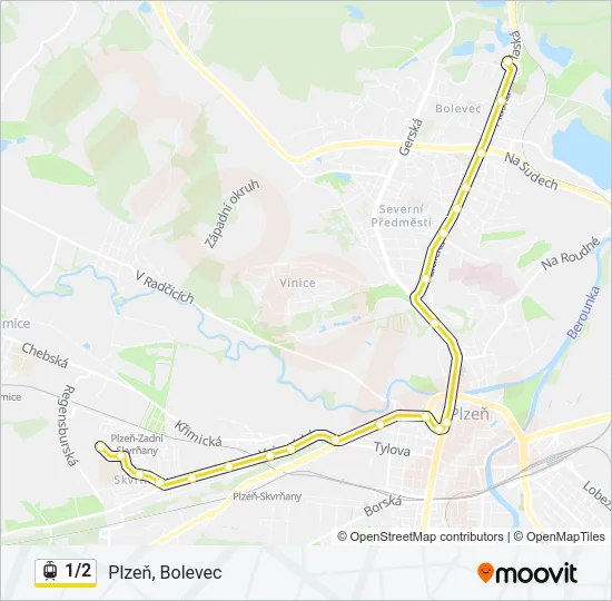1/2 Light Rail Line Map