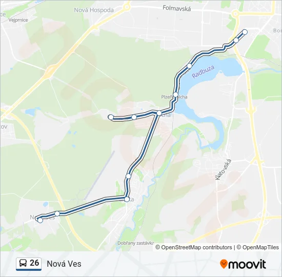26 Bus Line Map