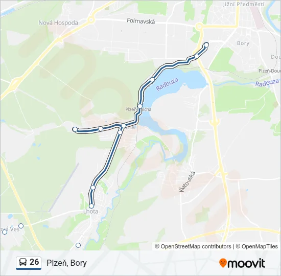 26 Bus Line Map