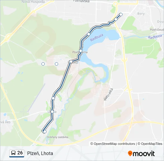 26 Bus Line Map