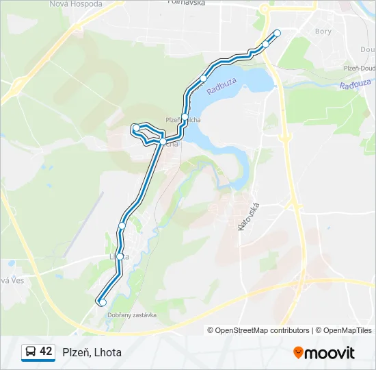 42 Bus Line Map