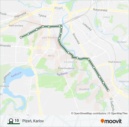 10 Trolleybus Line Map