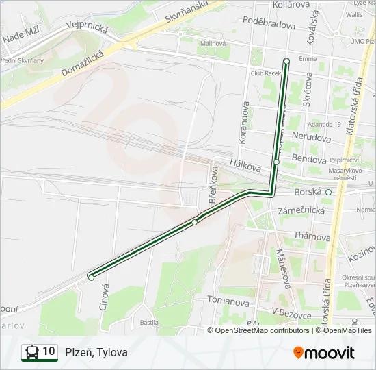 10 Trolleybus Line Map