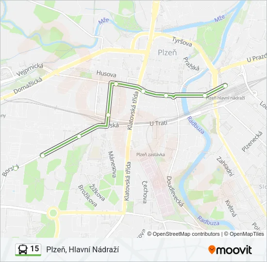 15 Trolleybus Line Map