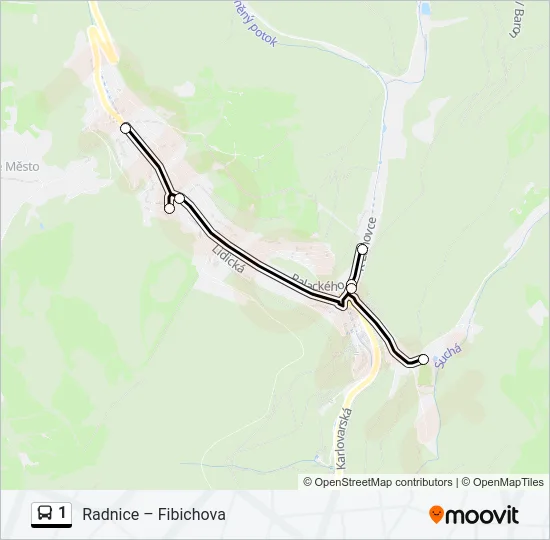 1 Bus Line Map