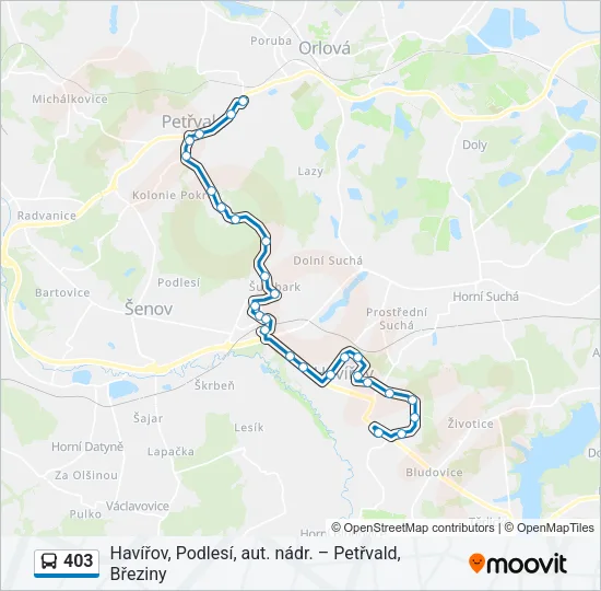 403 Bus Line Map