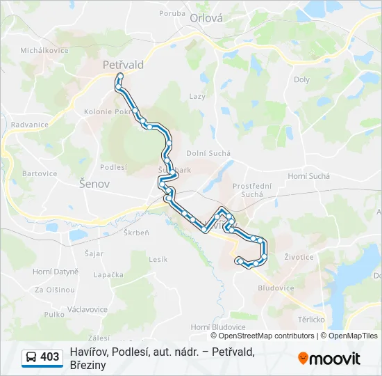 403 Bus Line Map