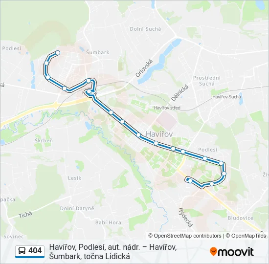 404 Bus Line Map