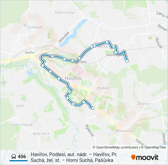 406 Bus Line Map